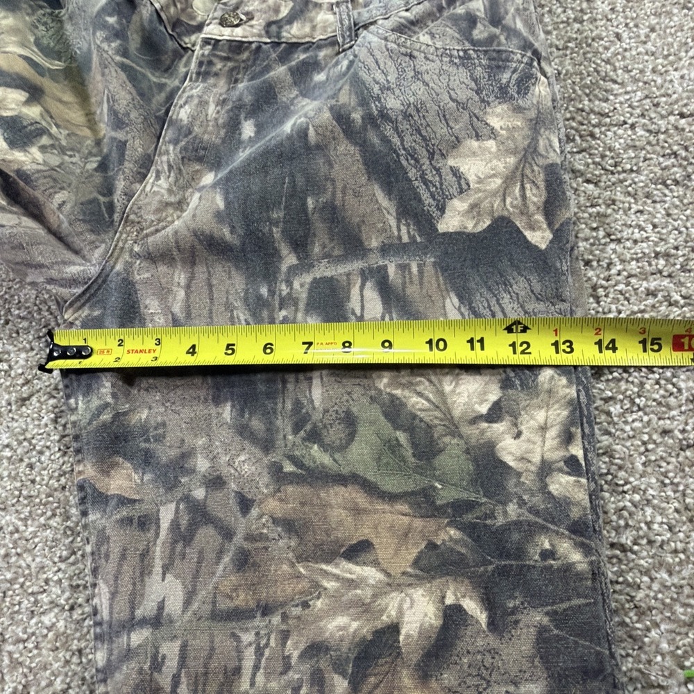 Vintage Cabelas Camo Pants Men's Mossy Oak USA Made Size 36/30 Riveted Denim Sty - Picture 9 of 9